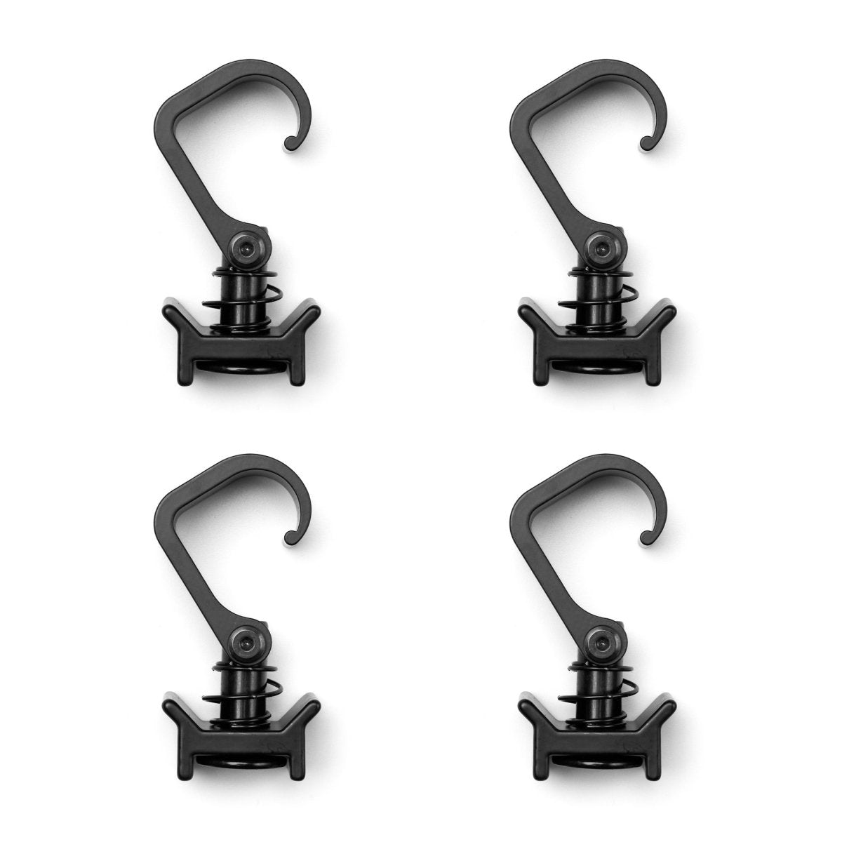 DVA L-Track Adjustable Gear Hook, 4-Pack