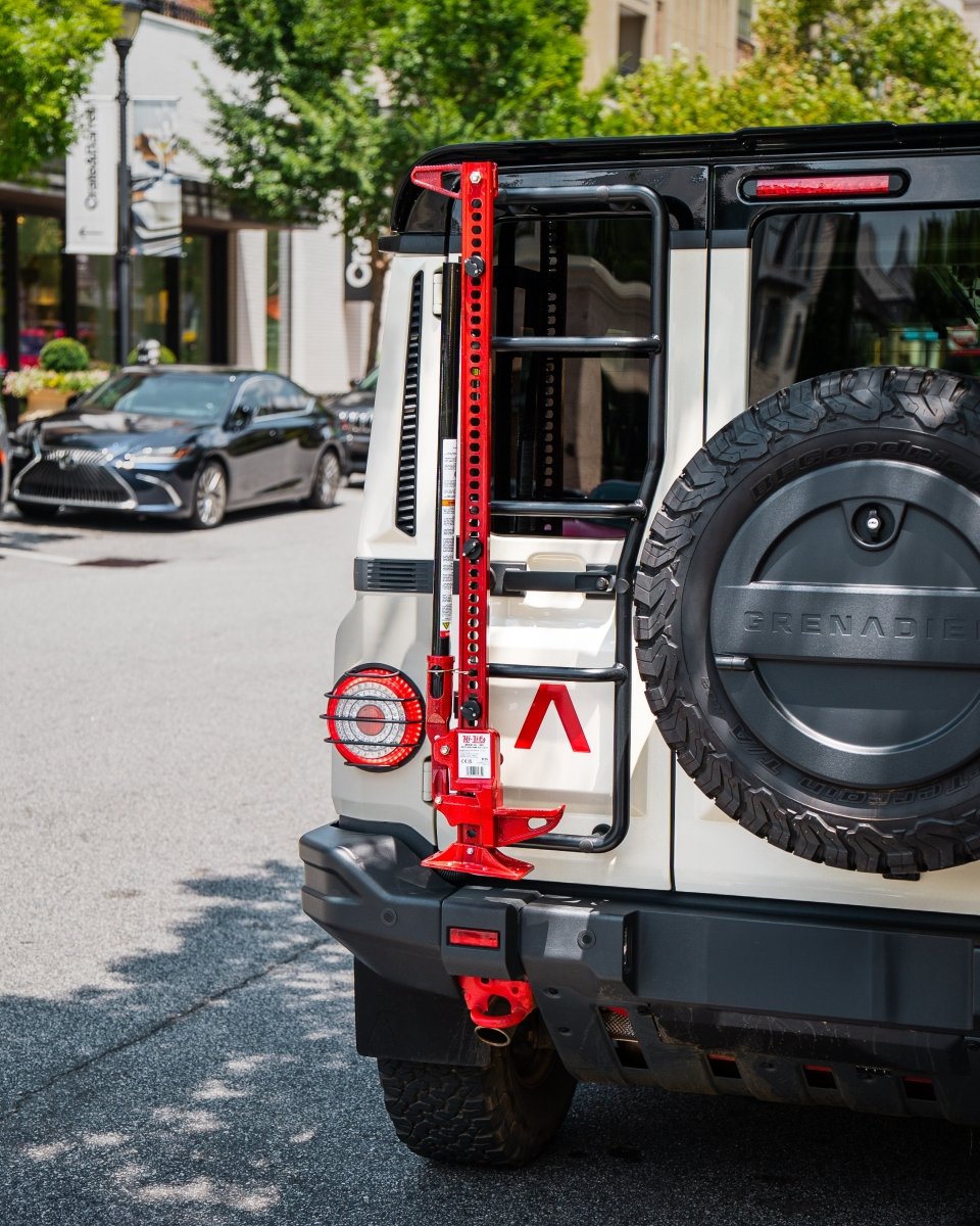 Ladder-Mounted Hi‑Lift Jack Carrier for INEOS Grenadier