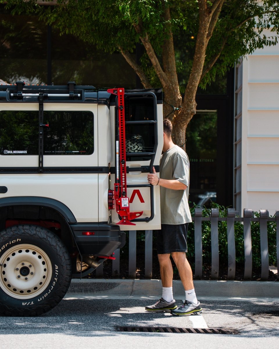 Ladder-Mounted Hi‑Lift Jack Carrier for INEOS Grenadier