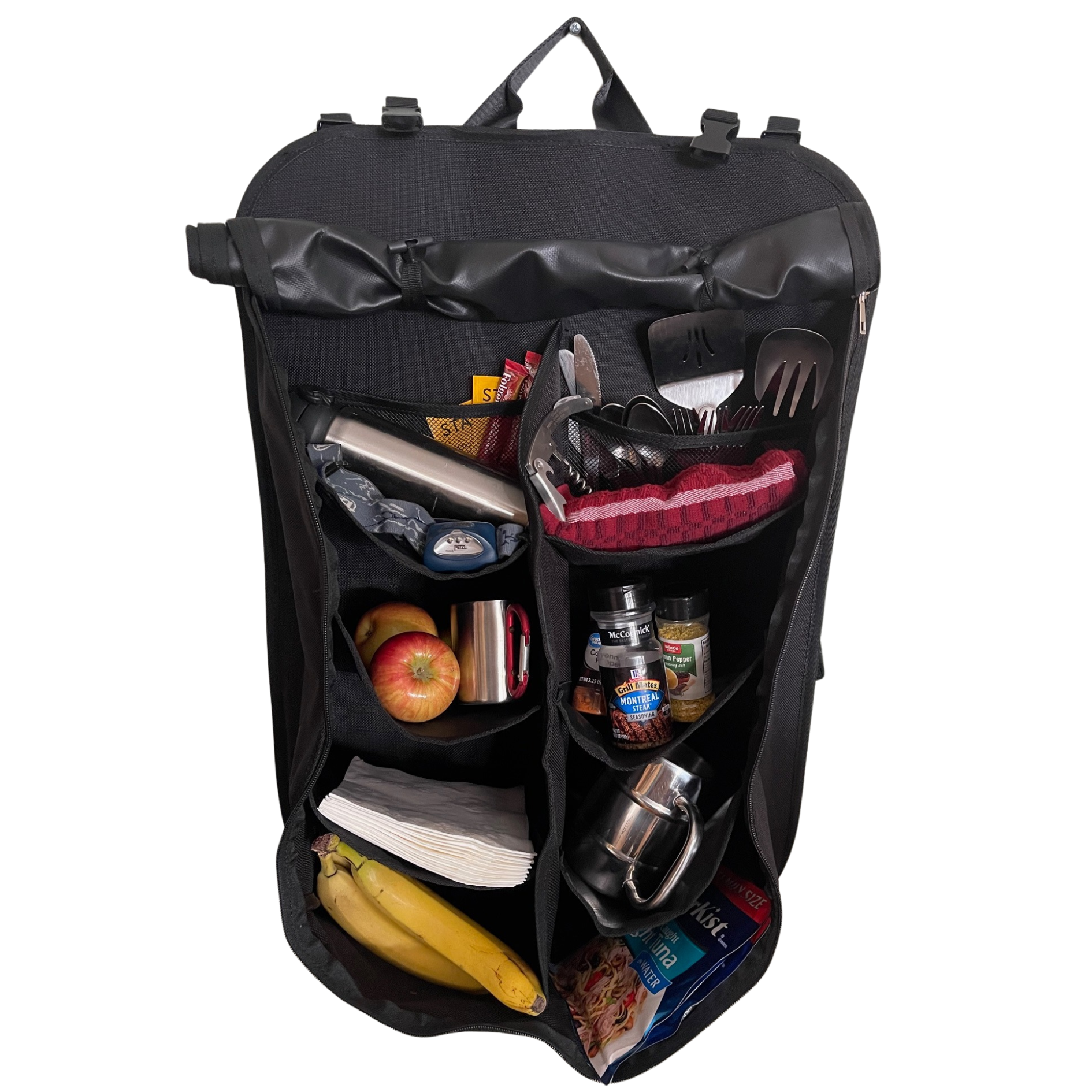 Camp Organizer Hanging Storage Bag Camp Organizer Bag Tail Gater Tire Table- Overland Kitted