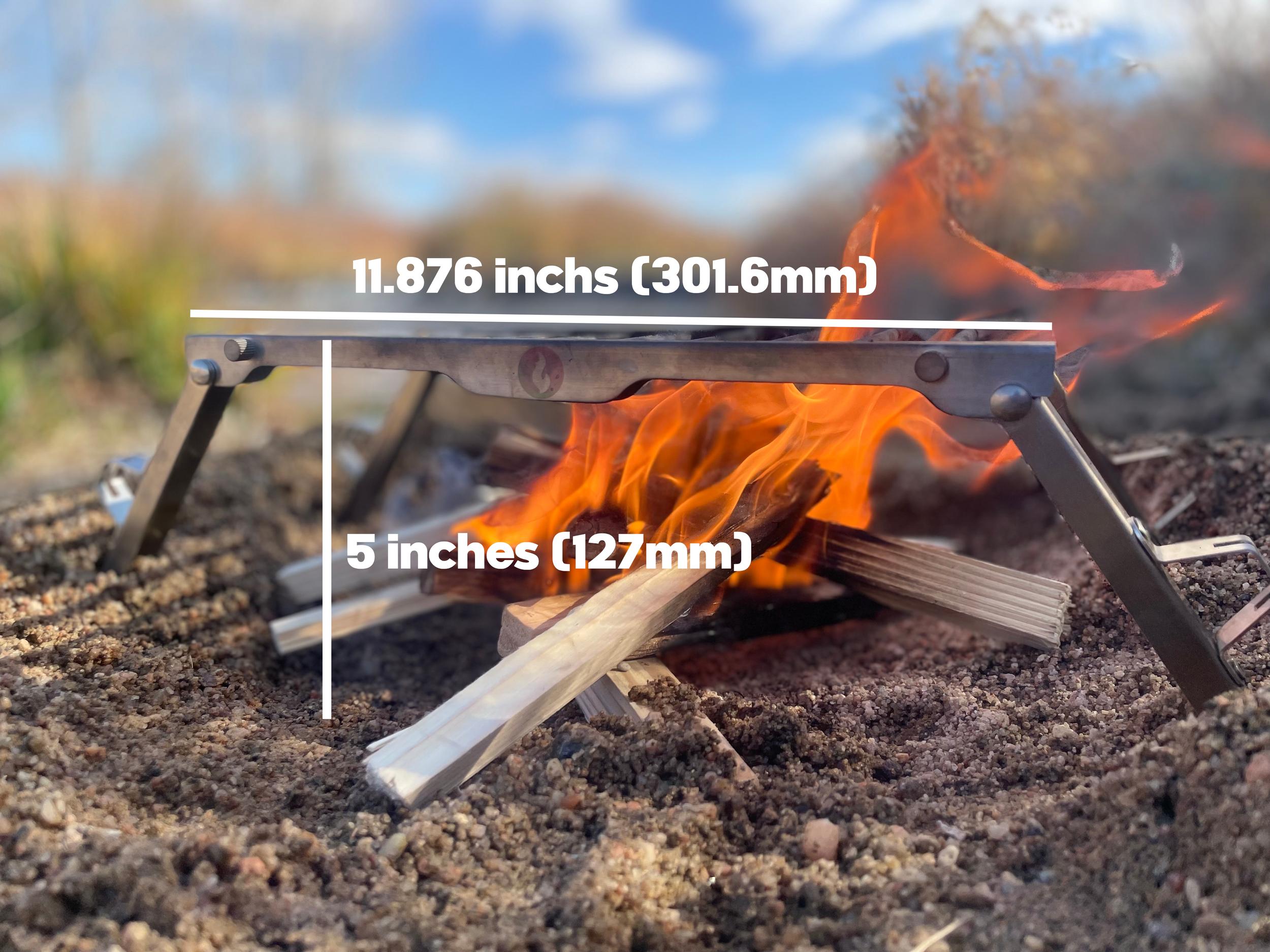 Over-Under Grill Thingy: Stand and Grill In One! LavaBox Portable Campfire- Overland Kitted