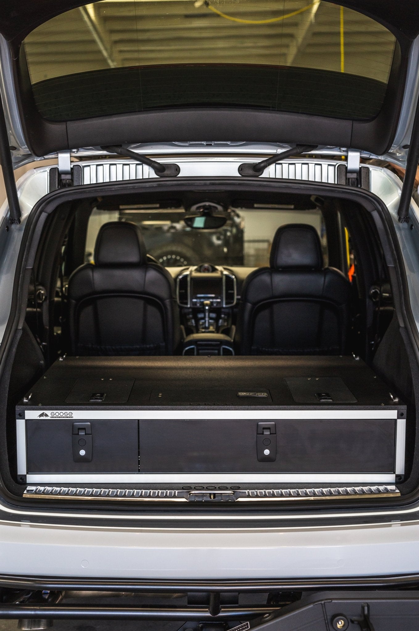 Porsche Cayenne & Volkswagen Touareg 2011-2017 2nd Gen. - Side X Side Drawer Module with Fitted Top Plate Drawers Goose Gear- Overland Kitted