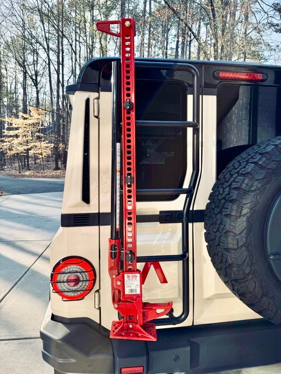 Ladder-Mounted Hi‑Lift Jack Carrier for INEOS Grenadier