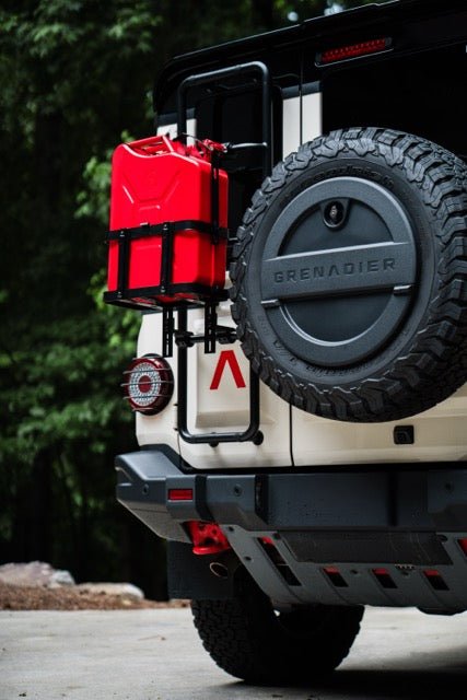 Ladder-Mounted Accessory Carrier – Modular Gear Mount for INEOS Grenadier, Gen 2
