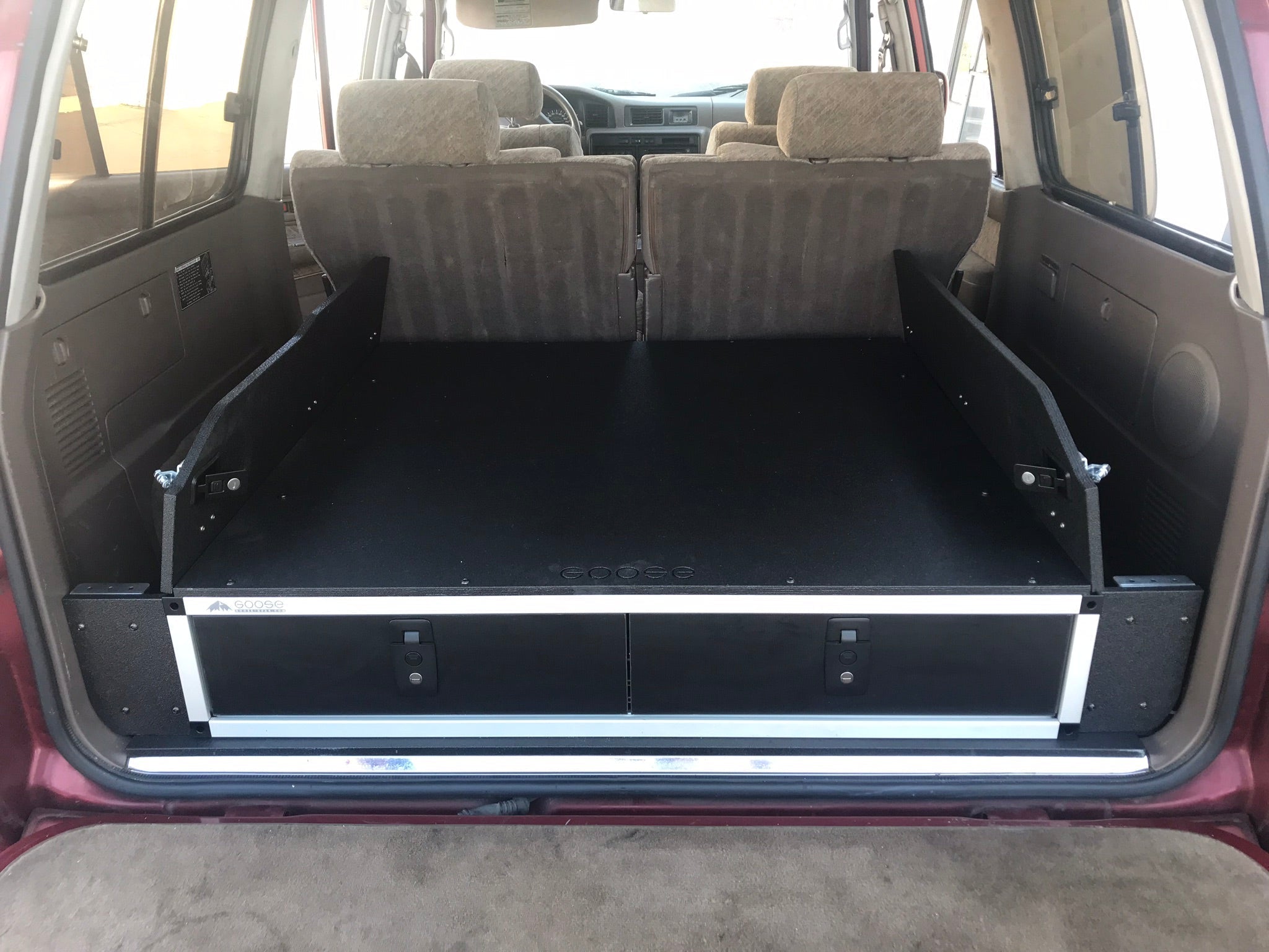 Stealth Sleep and Storage Packaged for Toyota Land Cruiser 1991-1997 80 Series - 43-3/8" W x 8" H x 40" D Drawers Goose Gear- Overland Kitted