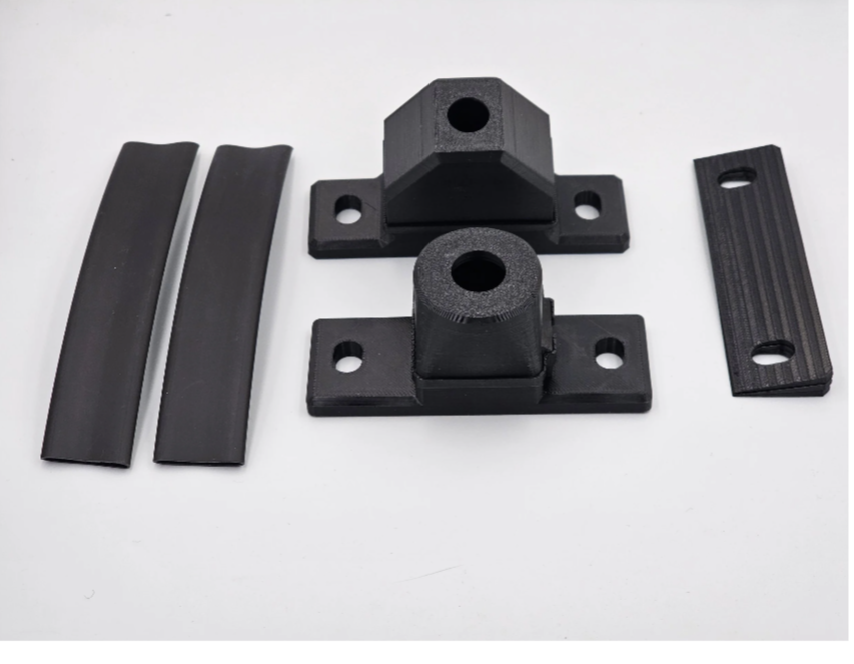 GG Offroad external DRV and bed view camera housings with angle shims and heat shrink