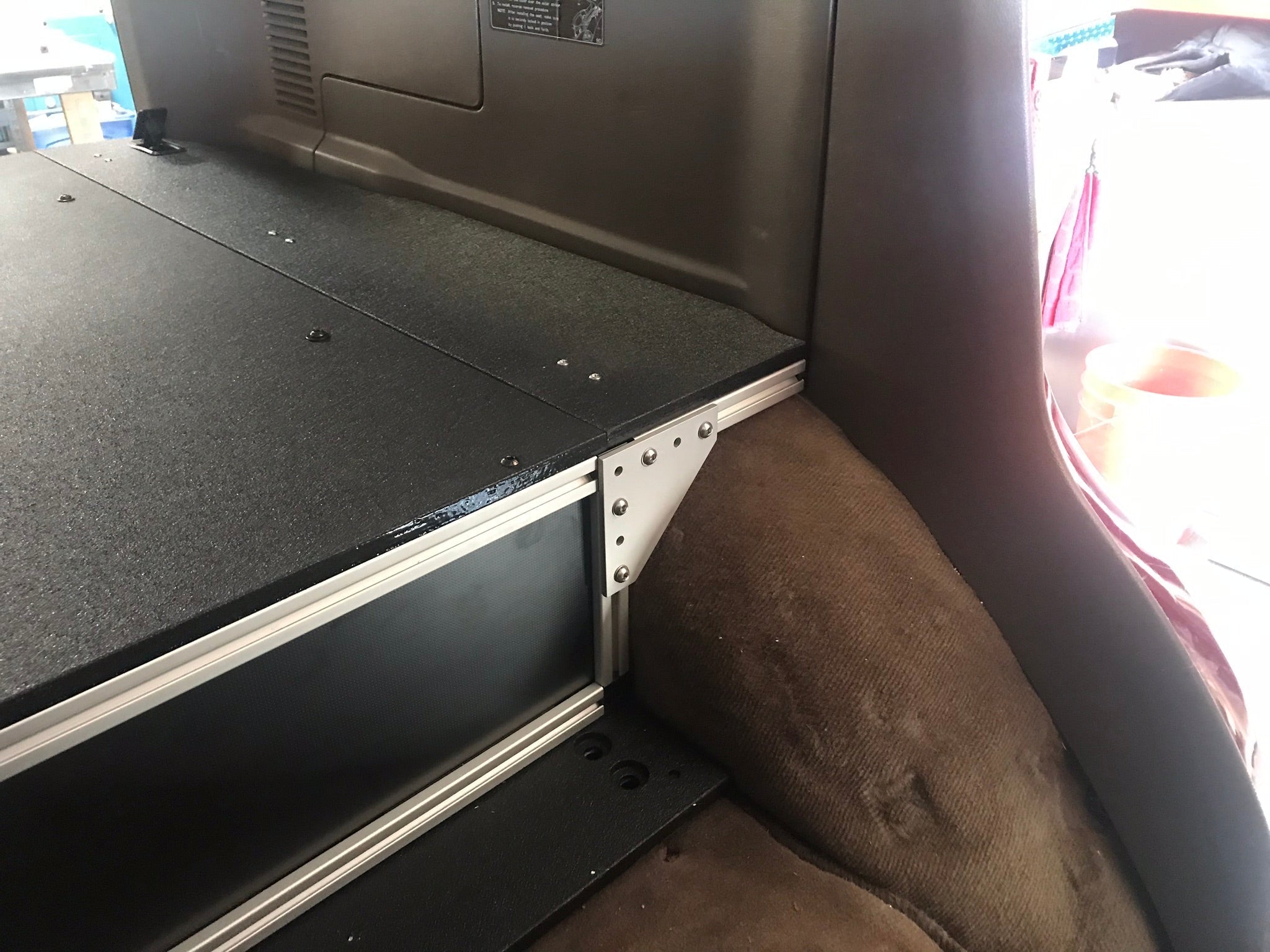 Toyota Land Cruiser 1991-1997 80 Series - Side x Side Drawer Module with Fitted Top Plate - 43-3/8" W x 8" H x 40" D Drawers Goose Gear- Overland Kitted