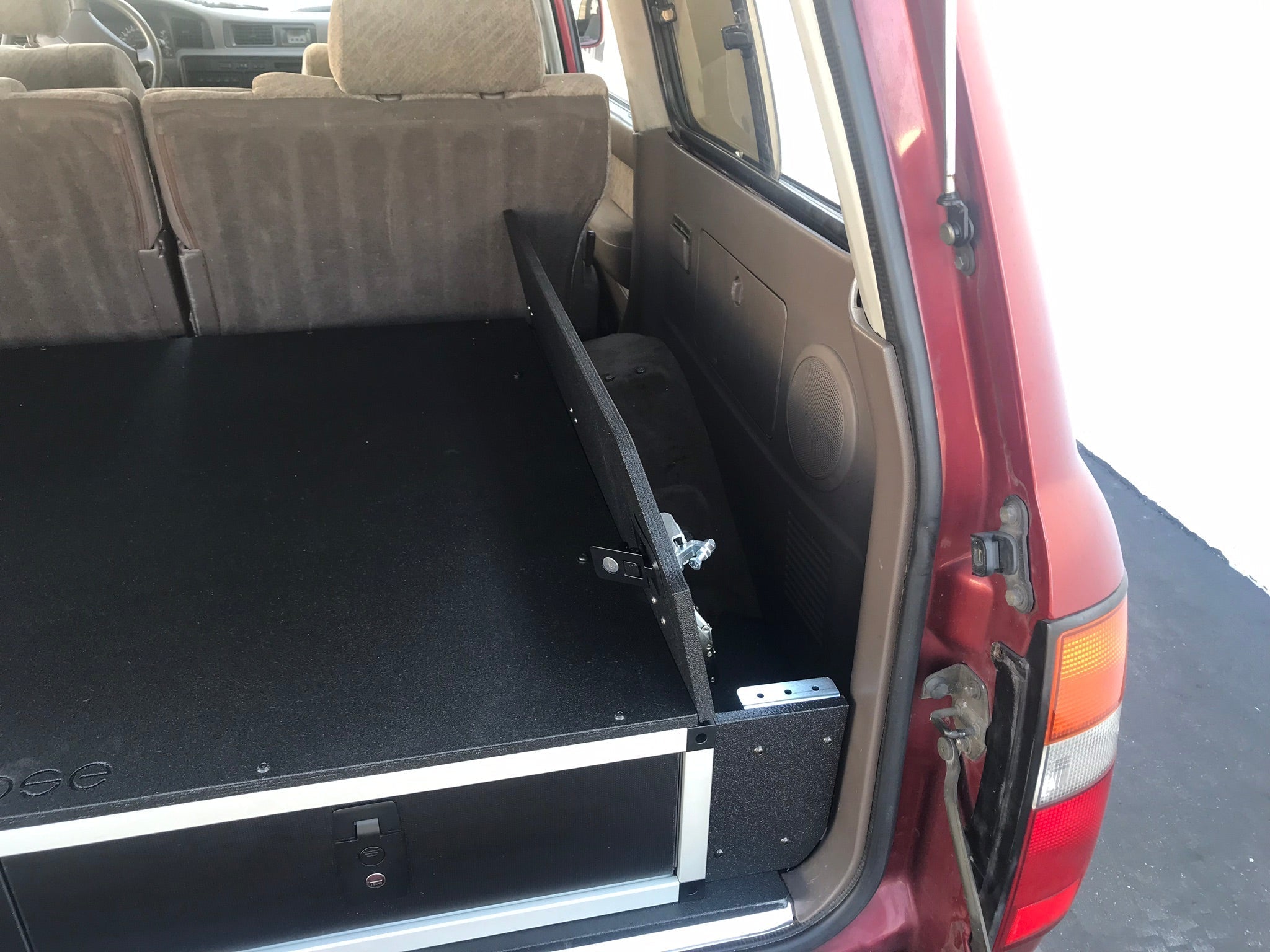 Toyota Land Cruiser 1991-1997 80 Series - Side x Side Drawer Module with Fitted Top Plate - 43-3/8" W x 8" H x 40" D Drawers Goose Gear- Overland Kitted