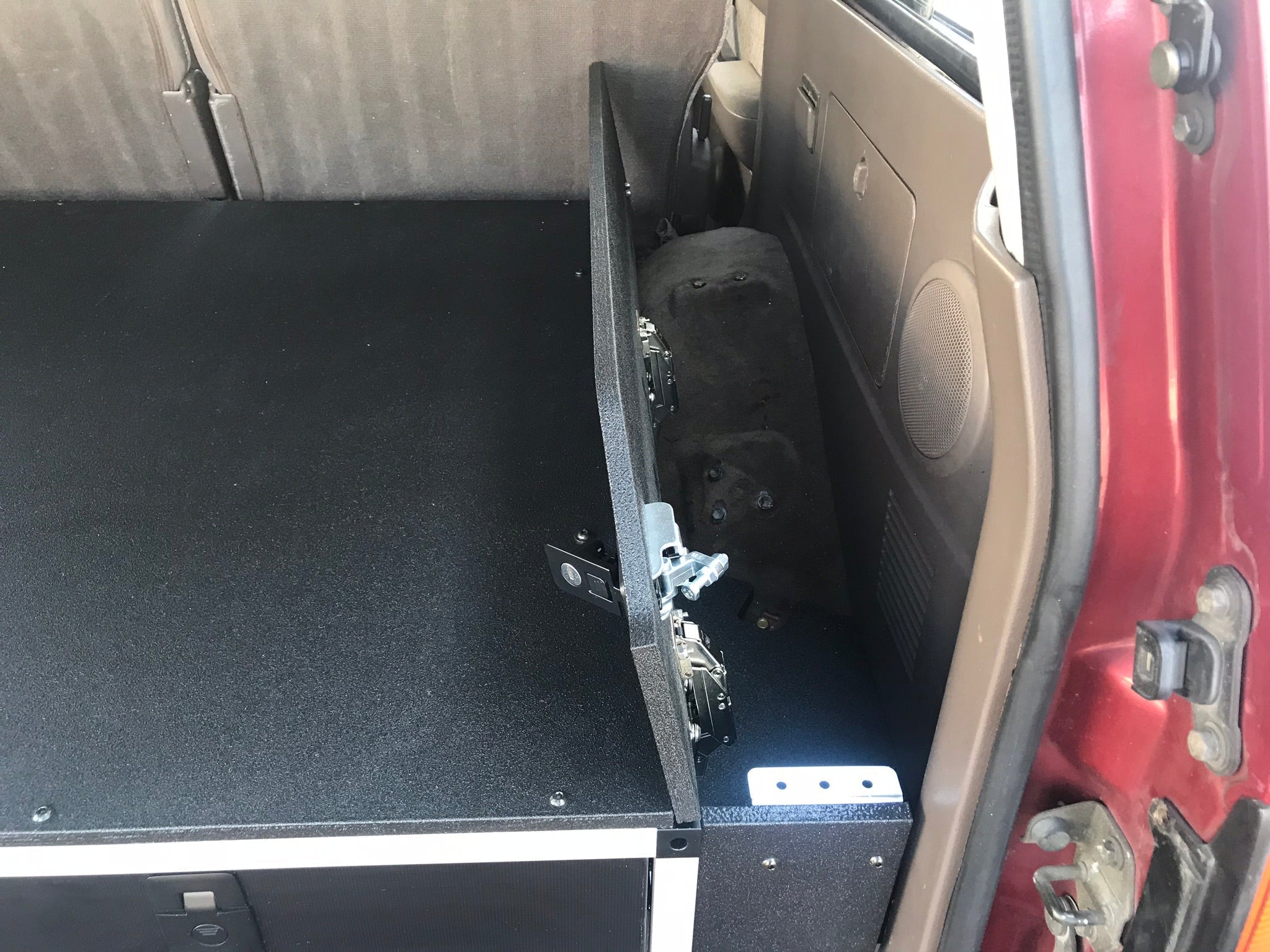 Toyota Land Cruiser 1991-1997 80 Series - Side x Side Drawer Module with Fitted Top Plate - 43-3/8" W x 8" H x 40" D Drawers Goose Gear- Overland Kitted