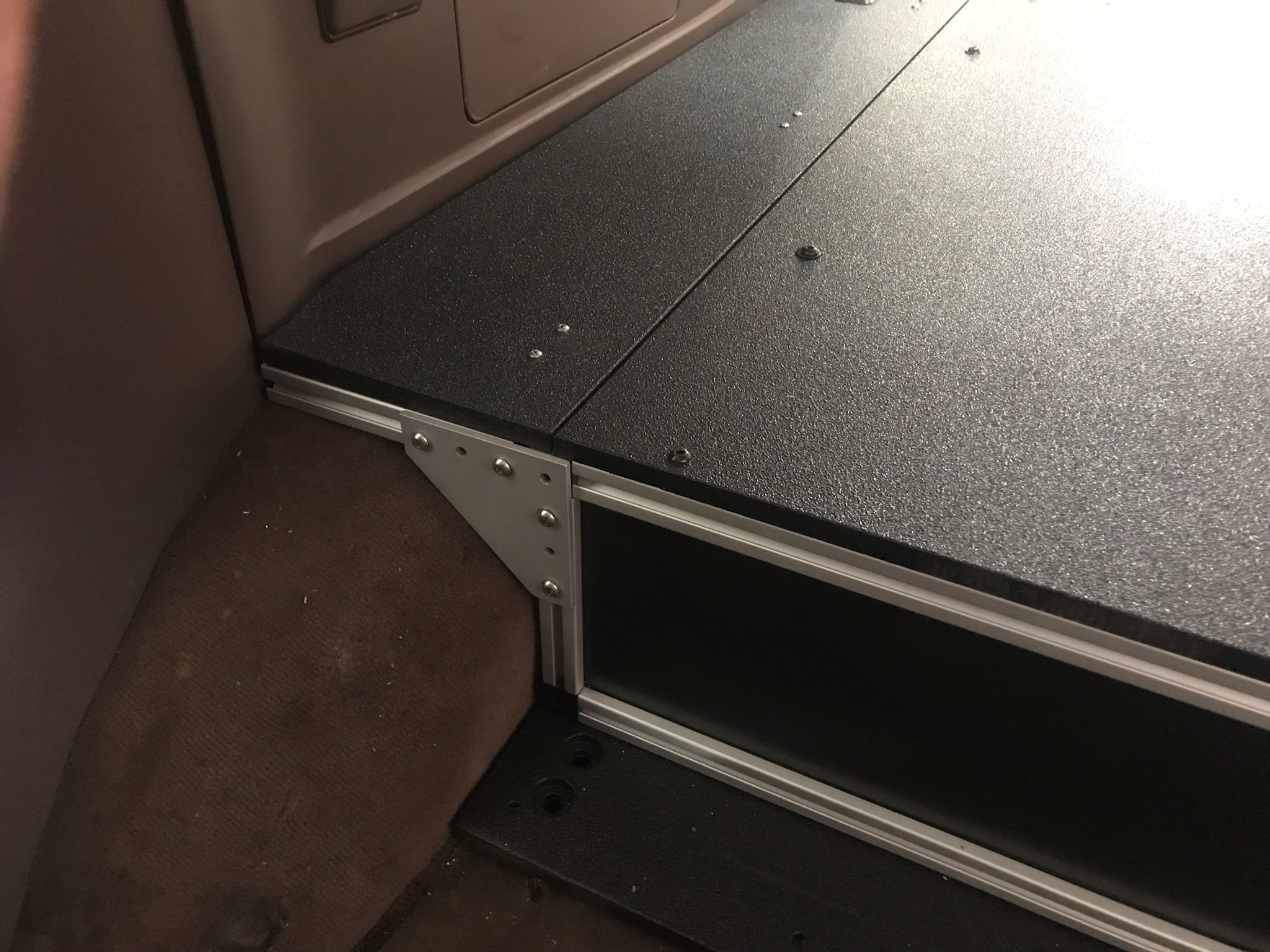 Toyota Land Cruiser 1991-1997 80 Series - Side x Side Drawer Module with Fitted Top Plate - 43-3/8" W x 8" H x 40" D Drawers Goose Gear- Overland Kitted