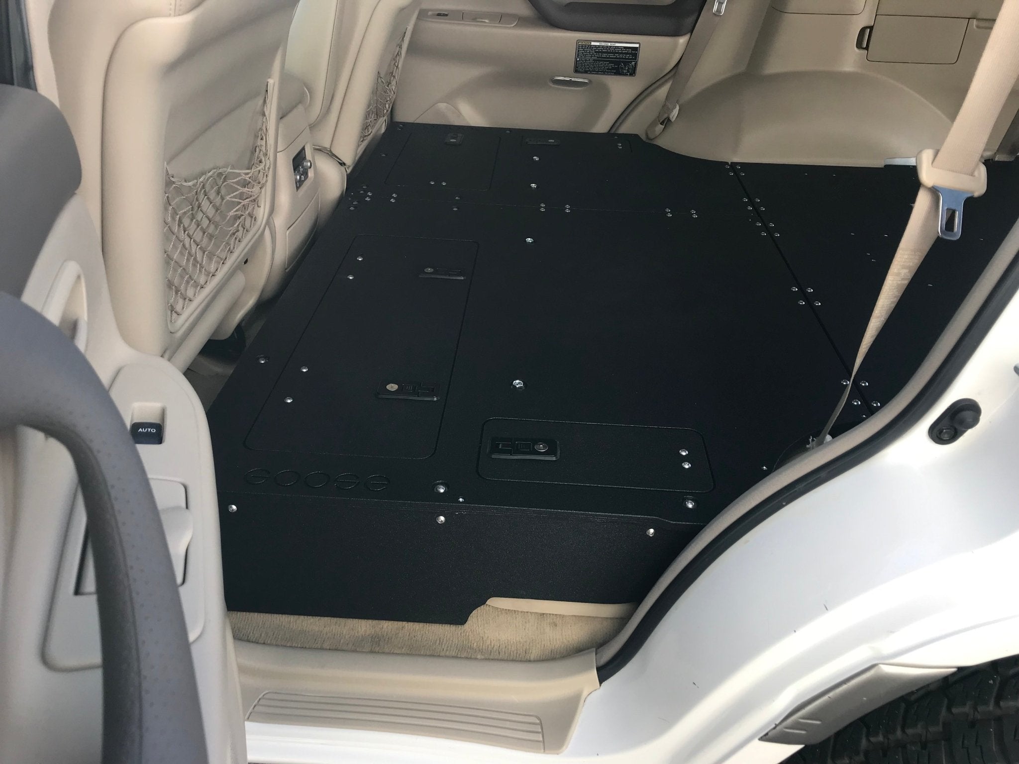 Toyota Land Cruiser 1998-2007 100 Series - Second Row Seat Delete Plate System Seat Delete Plate System Goose Gear- Overland Kitted