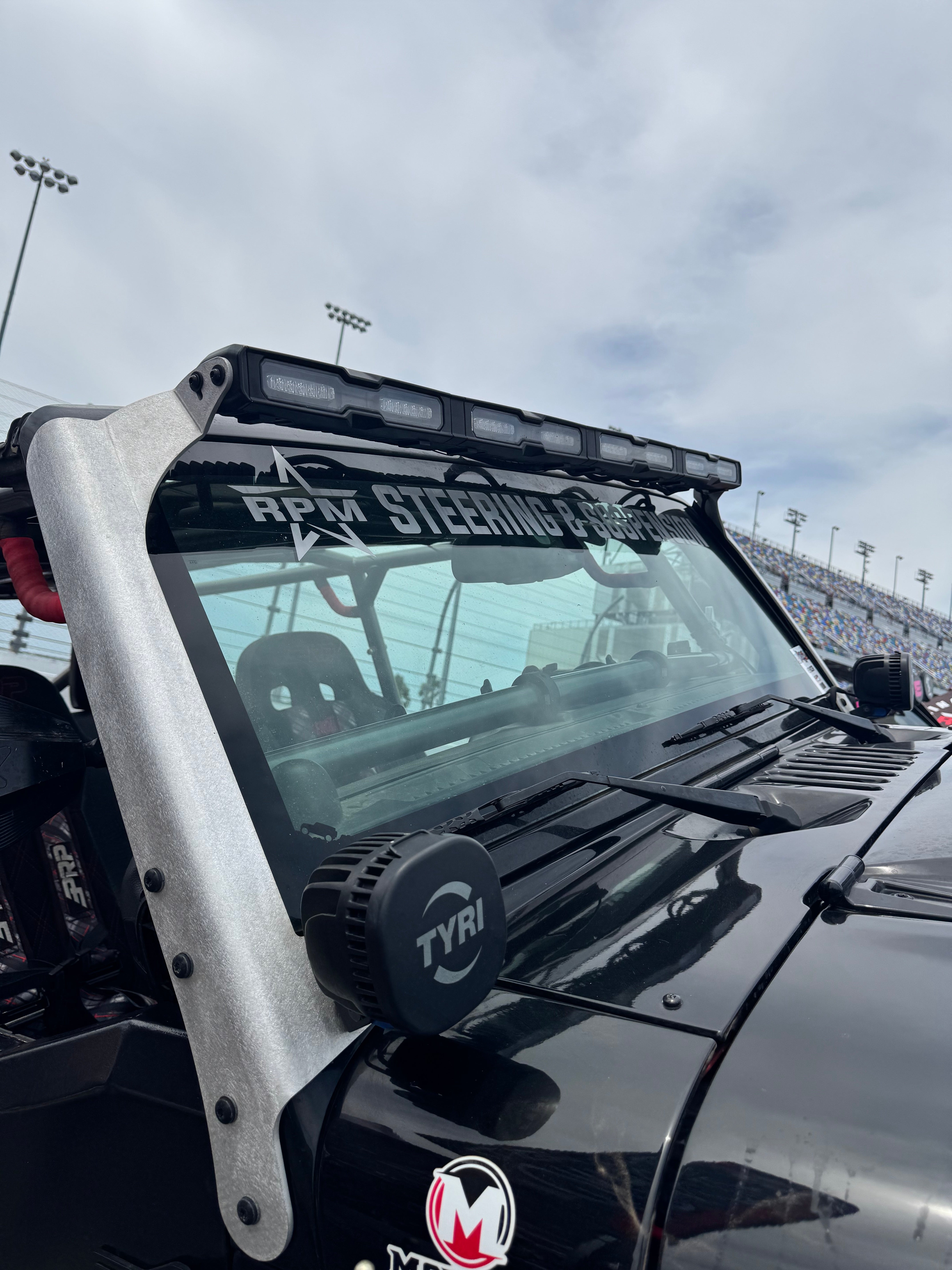 Jeep Wrangler JK Windshield Mount for Hyperion V48 - Raw Aluminum