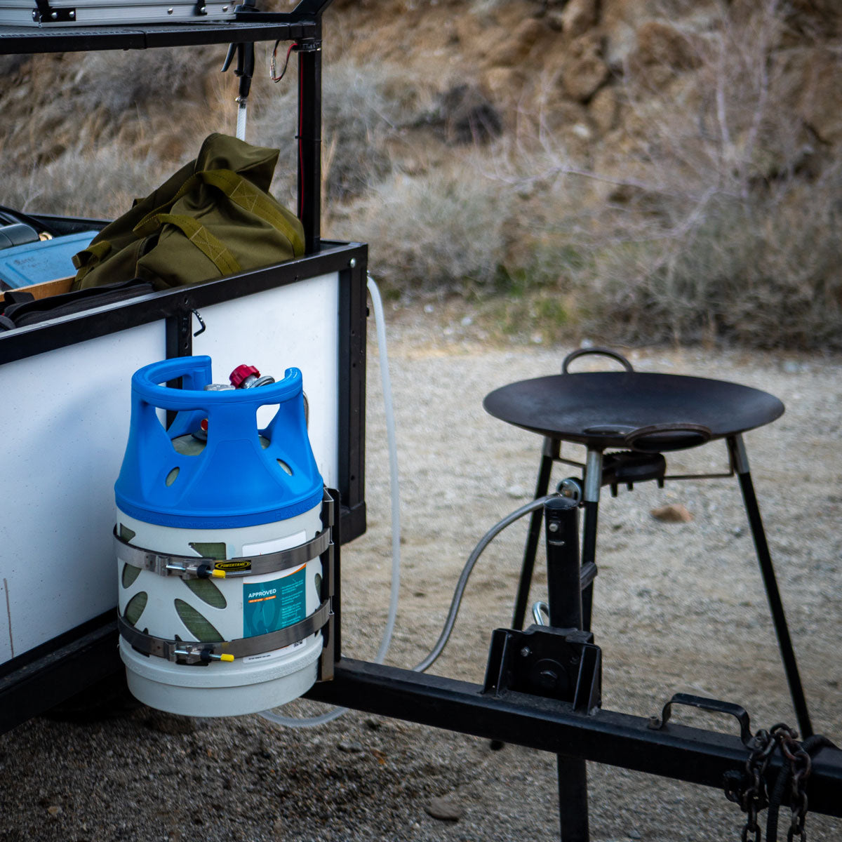 Foraker MARINE Bracket for 17 lb and 22 lb Viking Composite Propane Tank