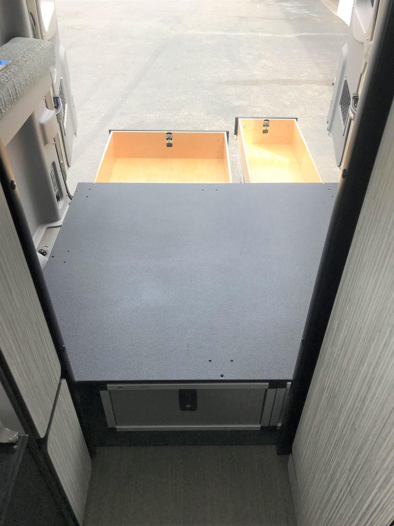 Winnebago Revel 2017-2020 - Side x Side Base Drawer System Drawers Goose Gear- Overland Kitted
