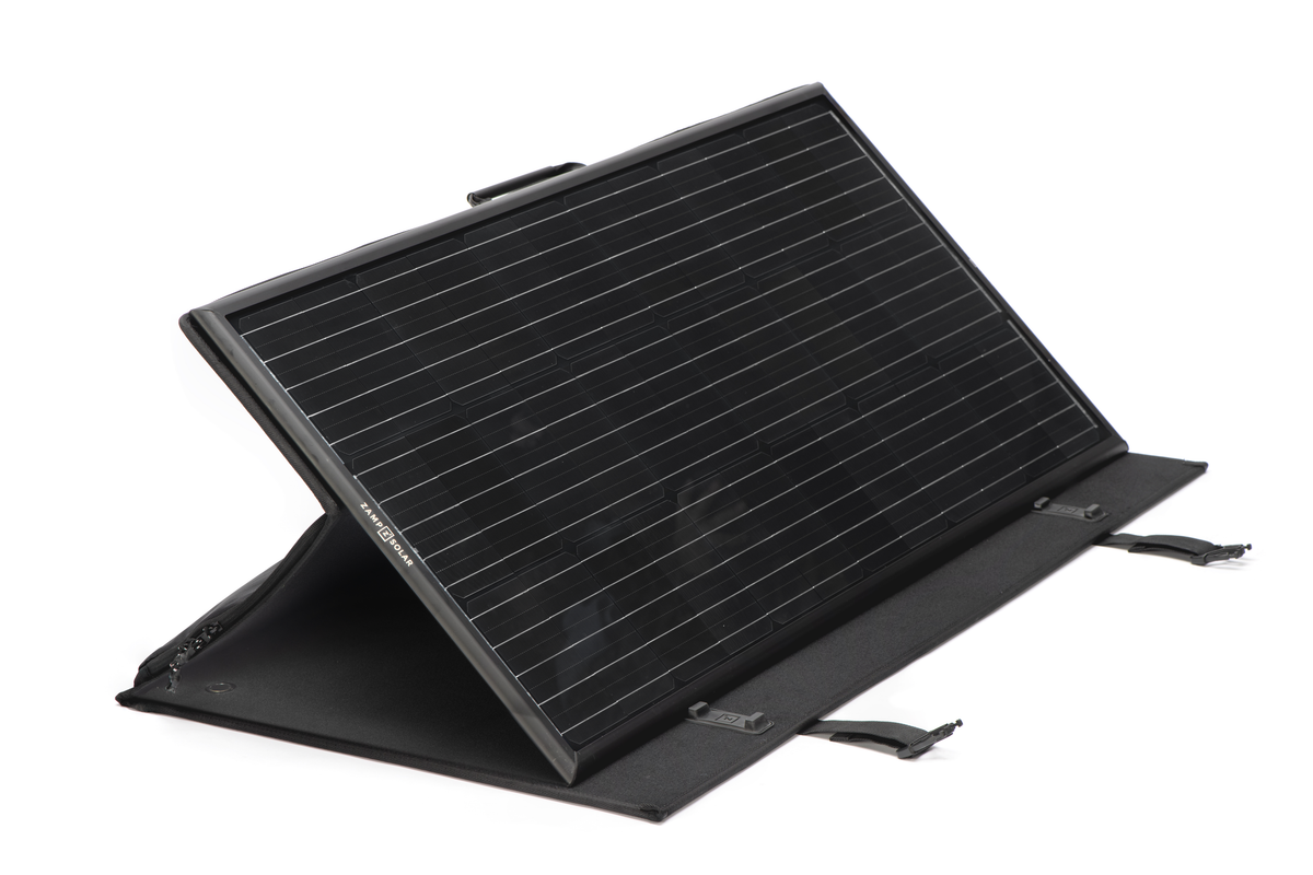 OBSIDIAN® SERIES 100-Watt Portable Kit - Regulated  Portable Kit Zamp Solar- Overland Kitted