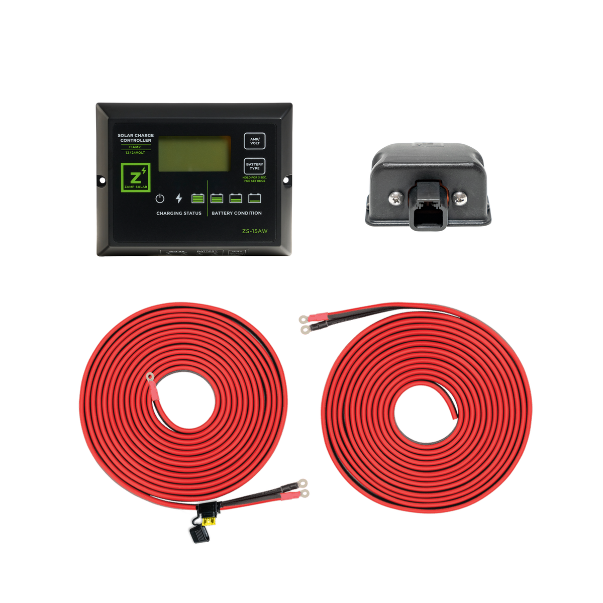 15 Amp Controller and Wiring Integration Kit (up to 270 Watts)  Integration Kit Zamp Solar- Overland Kitted