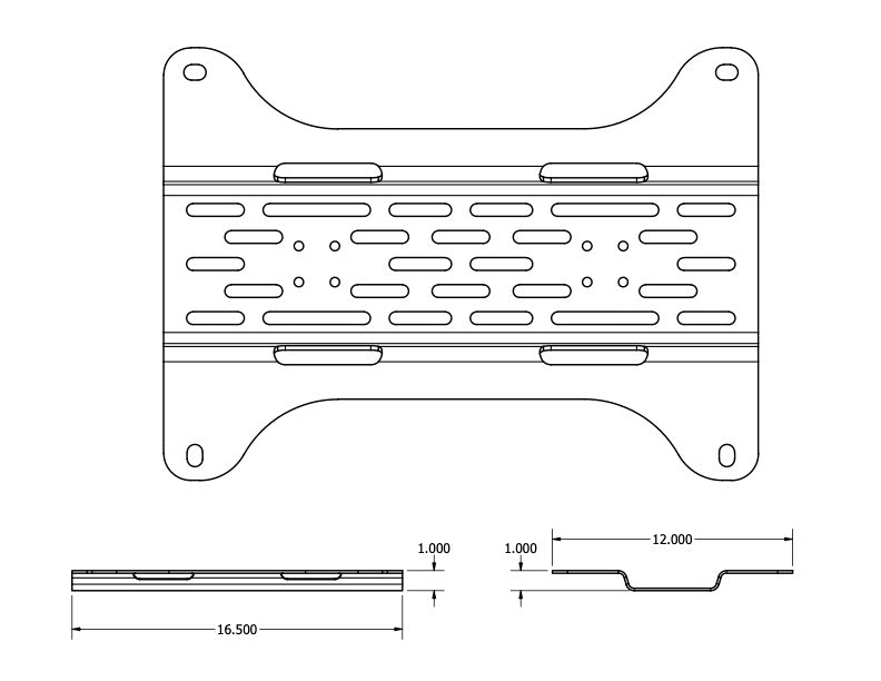Overland Kitted Universal Mounting Plate for MAXTRAX® Mini Mounting Gear Overland Kitted- Overland Kitted
