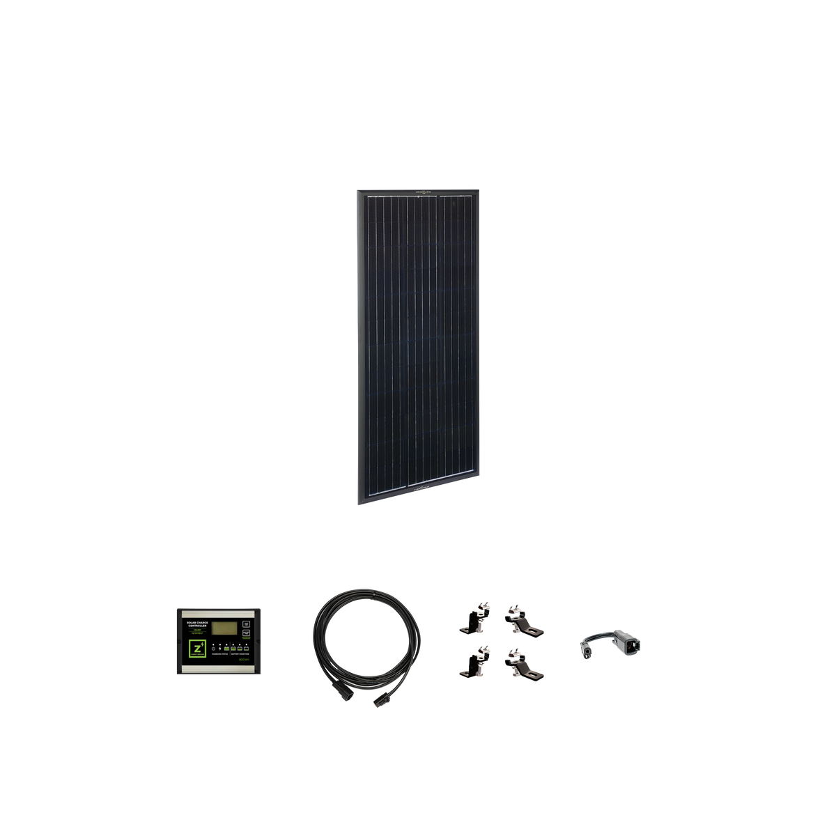 Airstream OBSIDIAN® SERIES 100 Watt Solar Prep Complete Kit (2019-2022)  Roof Panel Kit Zamp Solar- Overland Kitted