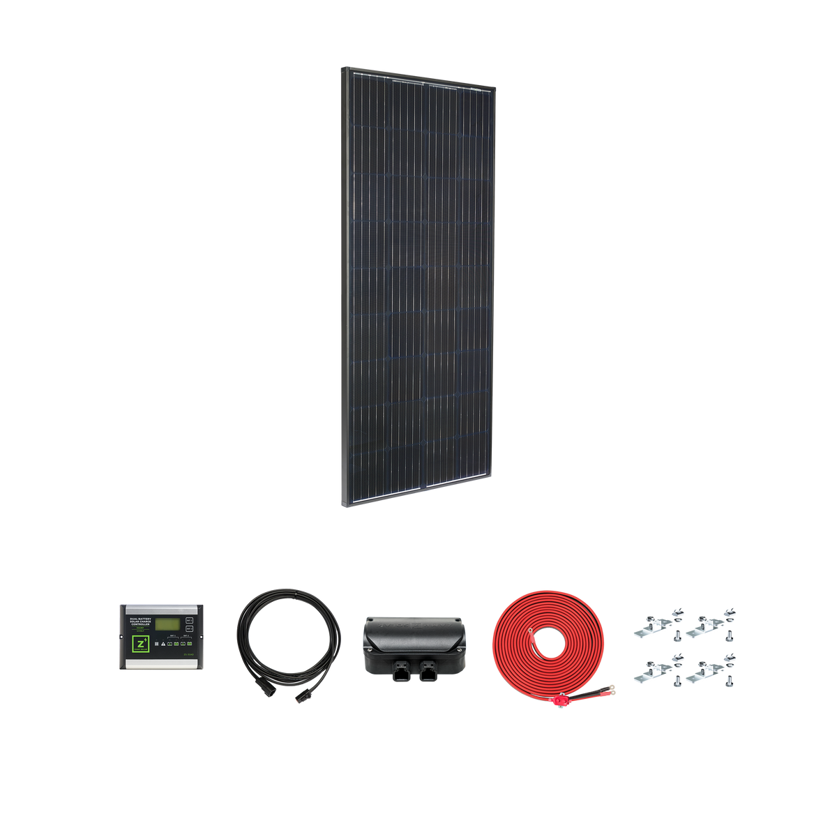 Legacy Black 190 Watt Deluxe Kit  Roof Panel Kit Zamp Solar- Overland Kitted