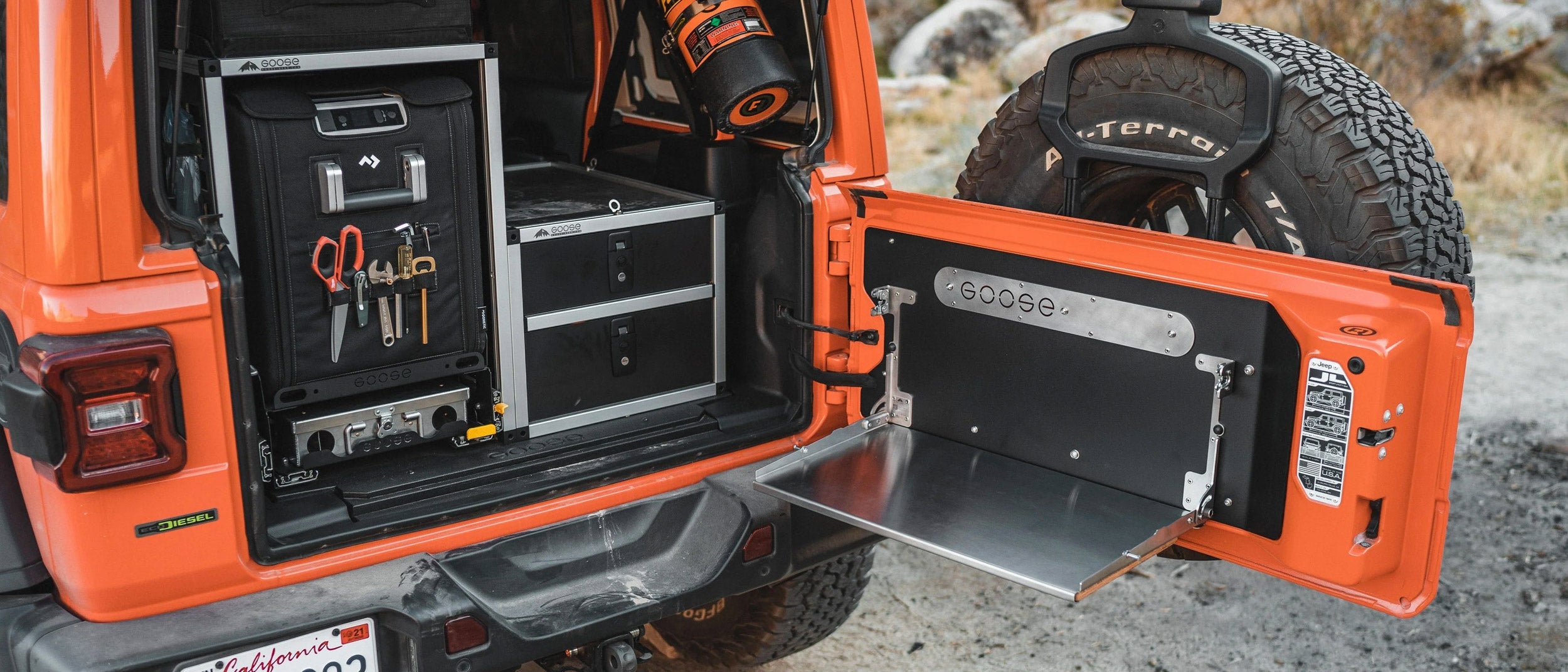 Goose Gear Explore Series Storage system for Jeep Wrangler JL models