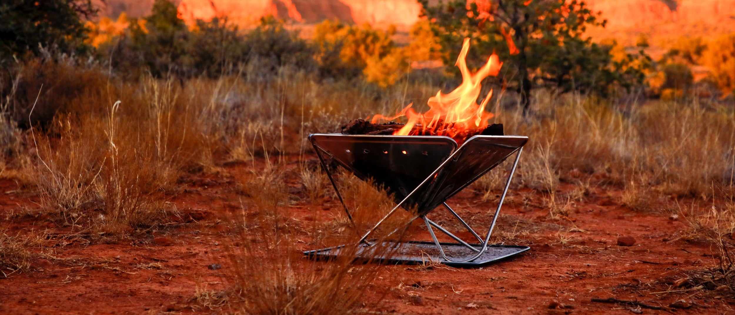 Snow Peak Takibi Fire & Grill and HOWL R4 Portable Campfire, trusted by overlanders worldwide.