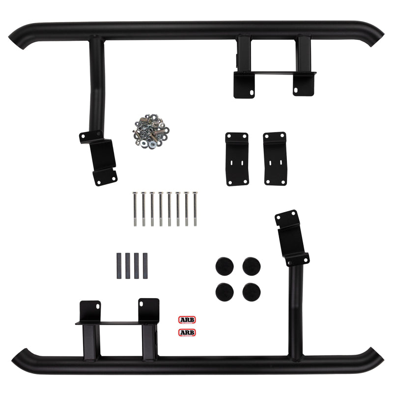 ARB Jimny rock sliders — step tread surface