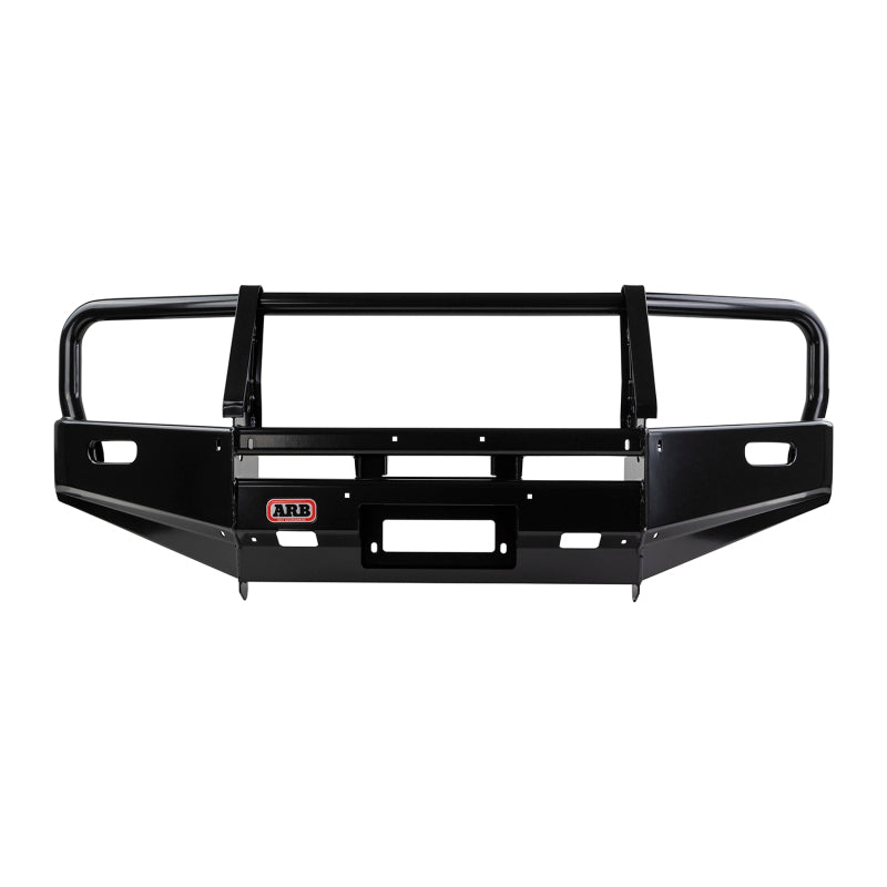ARB Deluxe combination bumper on a Toyota Hilux — front three-quarter view