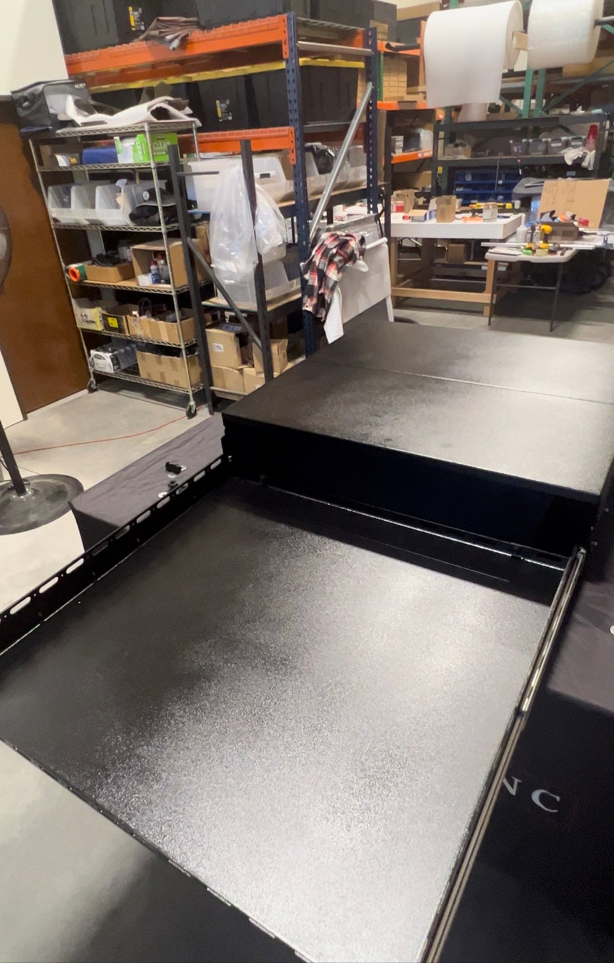 Top view of the Clyde drawer top surface