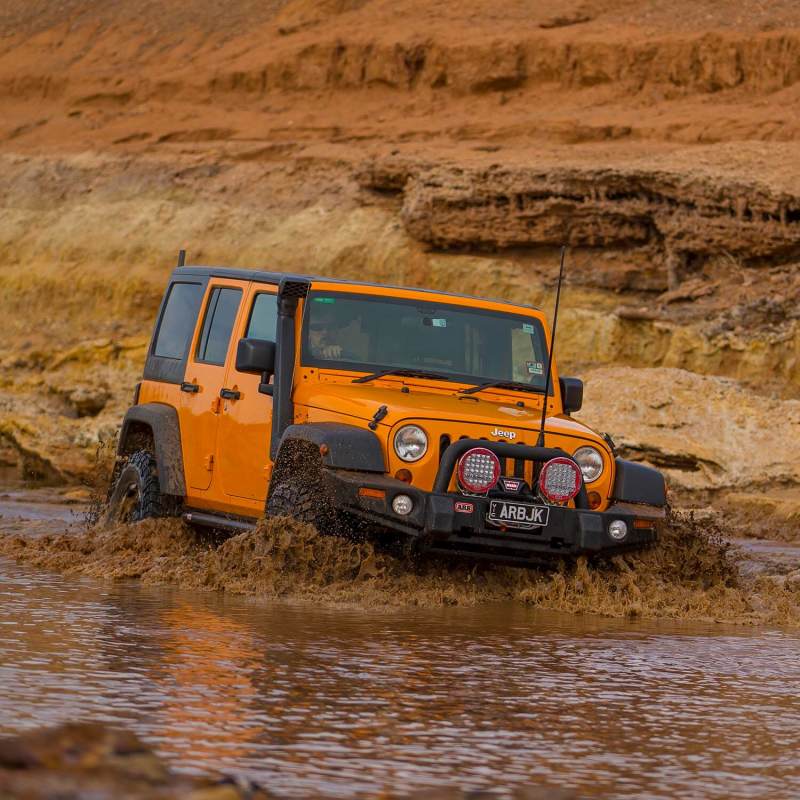 ARB Safari snorkel Wrangler JK — high-flow ducting detail