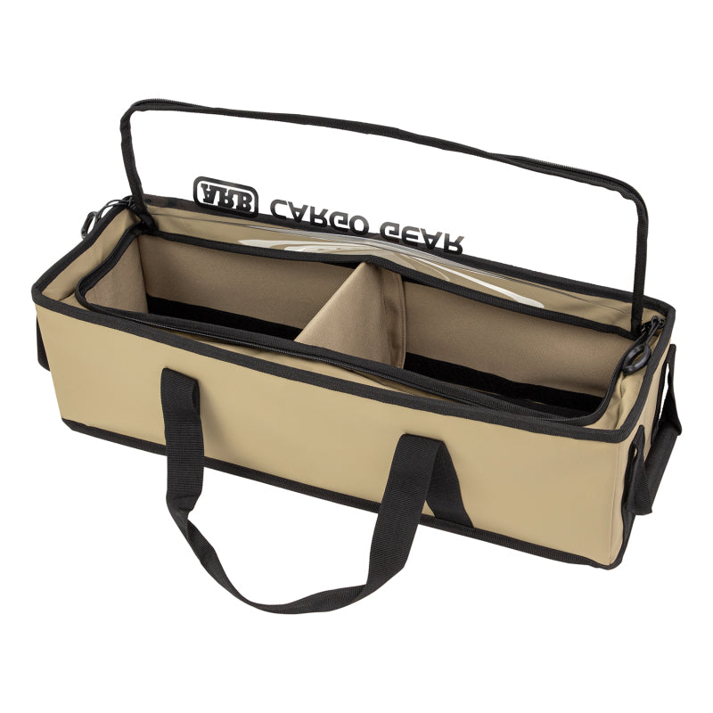 ARB cargo organizer webbing handles and rubber grip feet detail