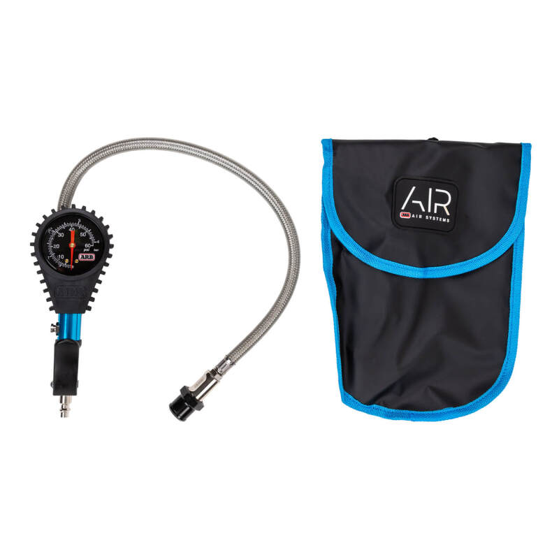 ARB analogue tire inflator with brass bourdon-tube PSI gauge and chuck