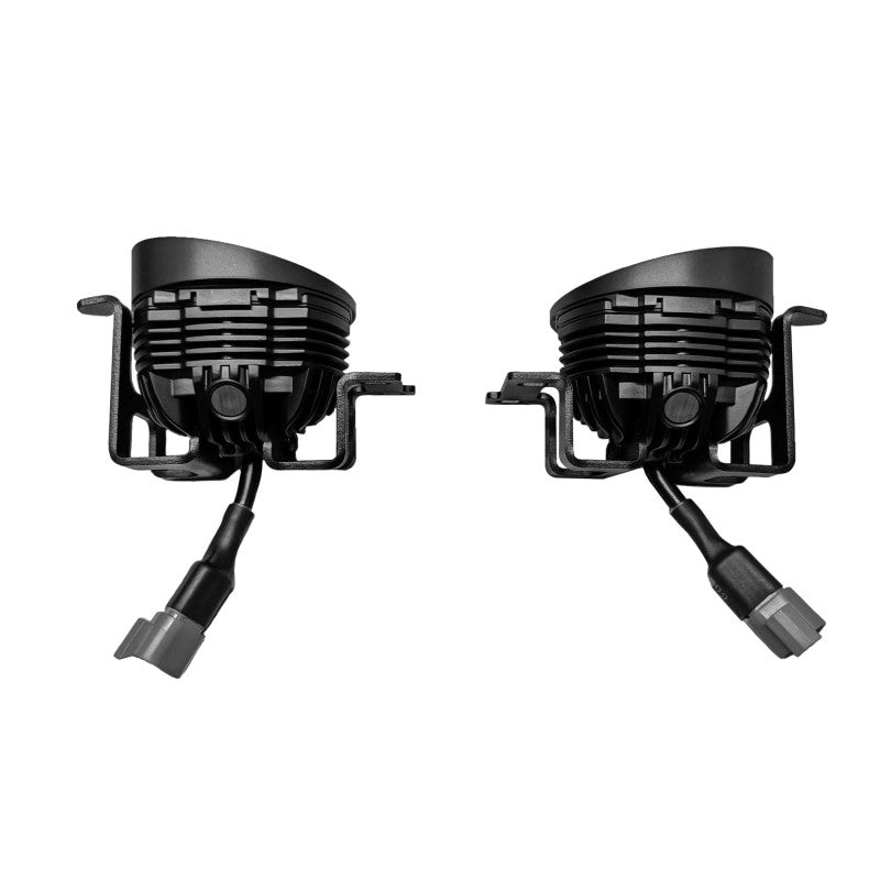KC HiLiTES Fog Pocket Light Mount Kit 2012-2022 Toyota Tacoma / Tundra / 4Runner, shown with included parts