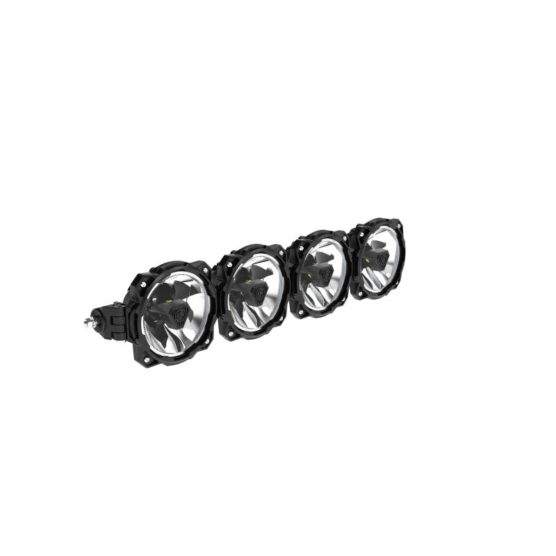 KC HiLiTES Gravity Titan LED Light Bar - 26 in. (4-Light), shown with included parts