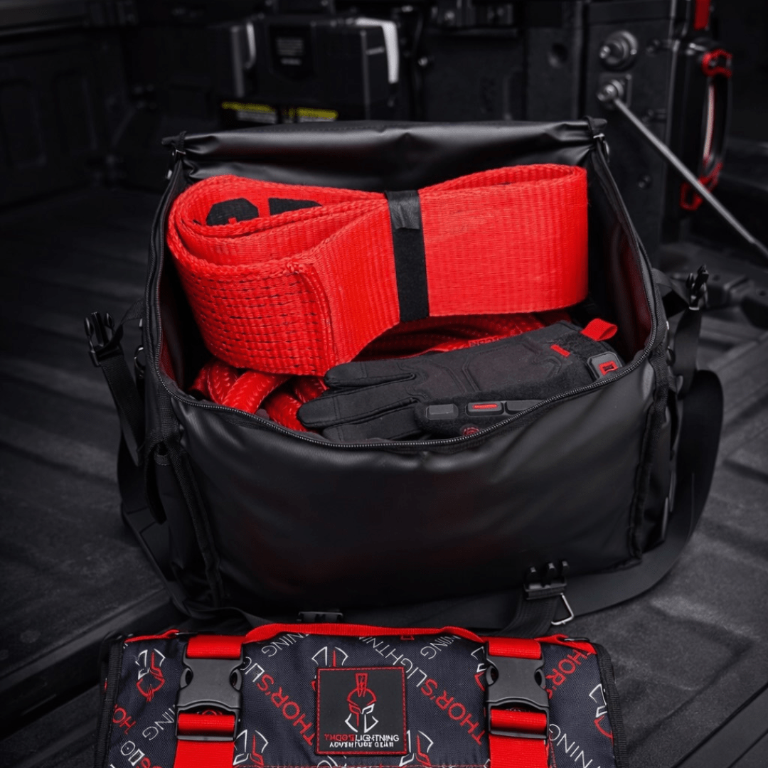 Thor's Lightning Air System storage bag – bag holding red recovery gear