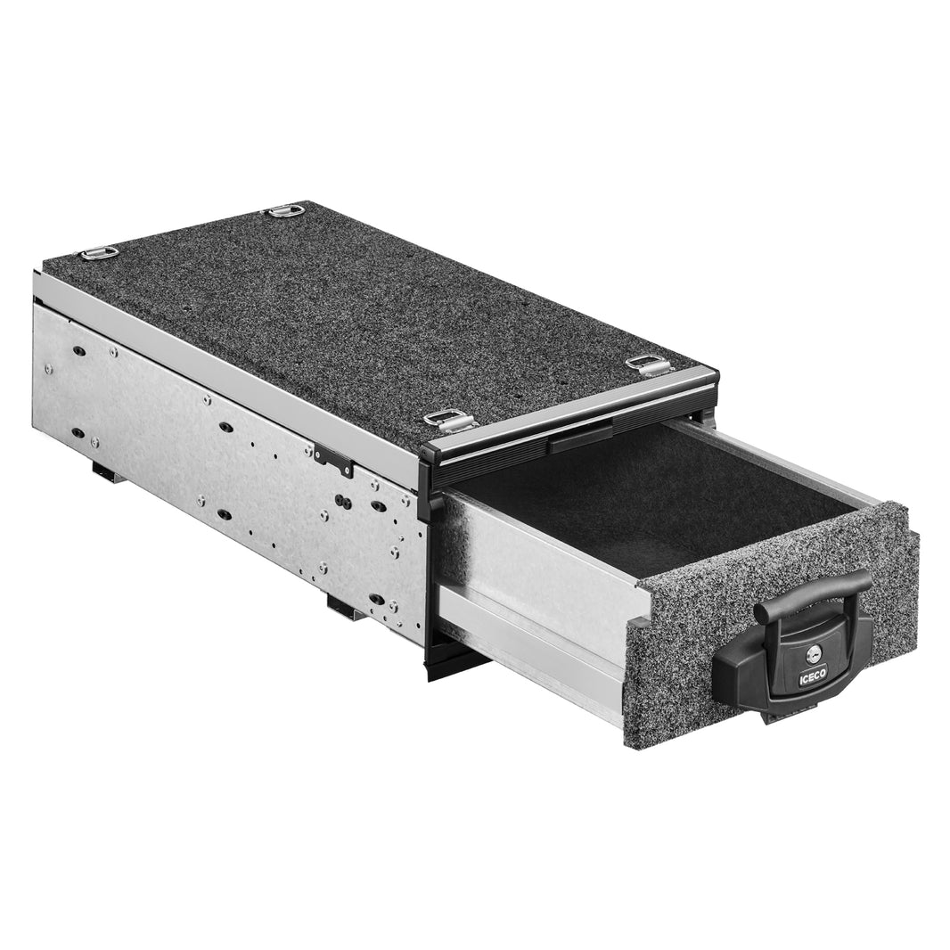 DS27 Drawer System Roller Drawer with Roller Floor | ICECO Accessories ICECO- Overland Kitted