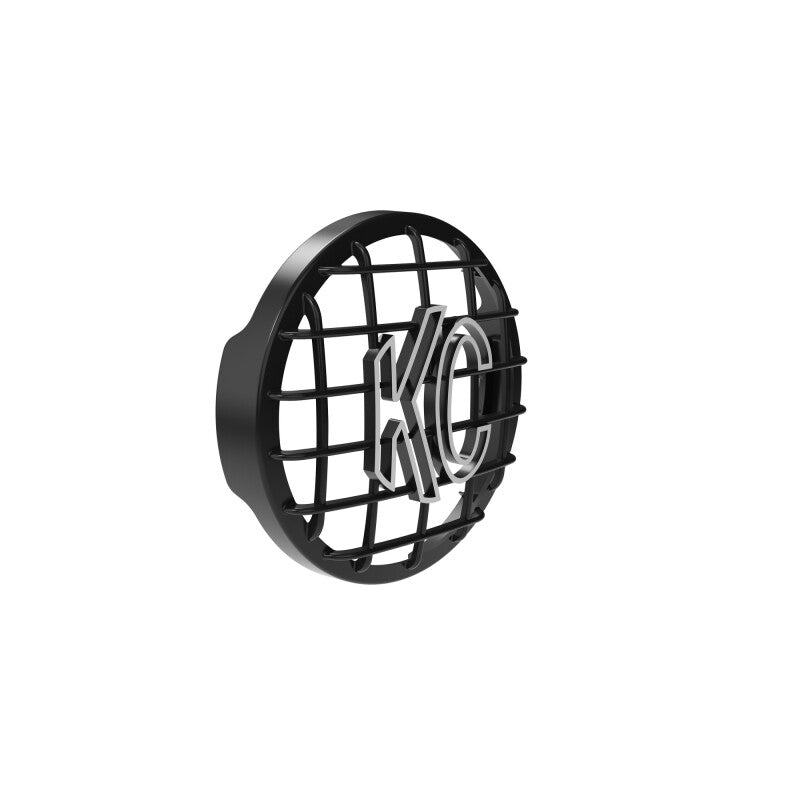 KC HiLiTES SlimLite 8in LED Stone Guard - Black, side view