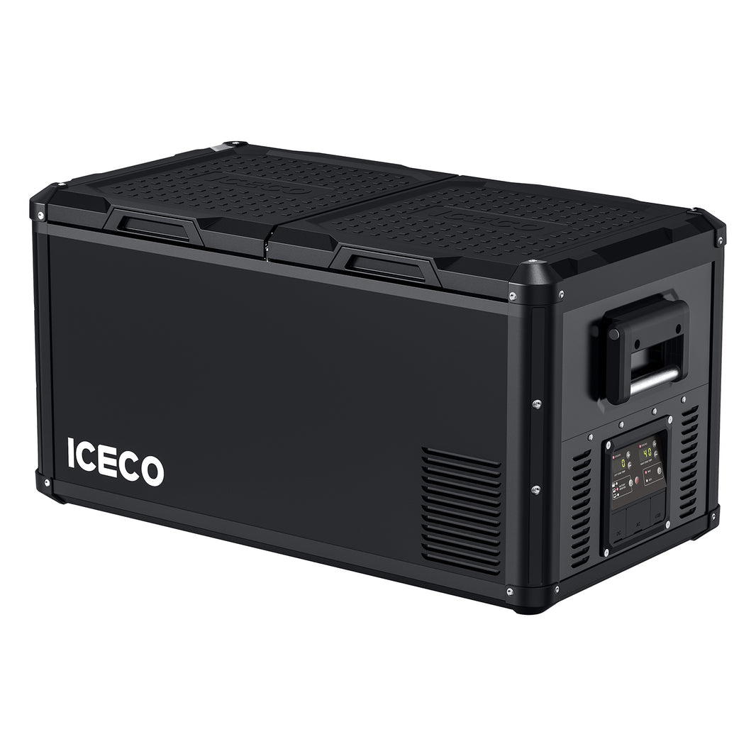 VL75ProD 12V Heavy Duty Fridge Freezer | ICECO | 75 LT Black VL Pro Series ICECO- Overland Kitted