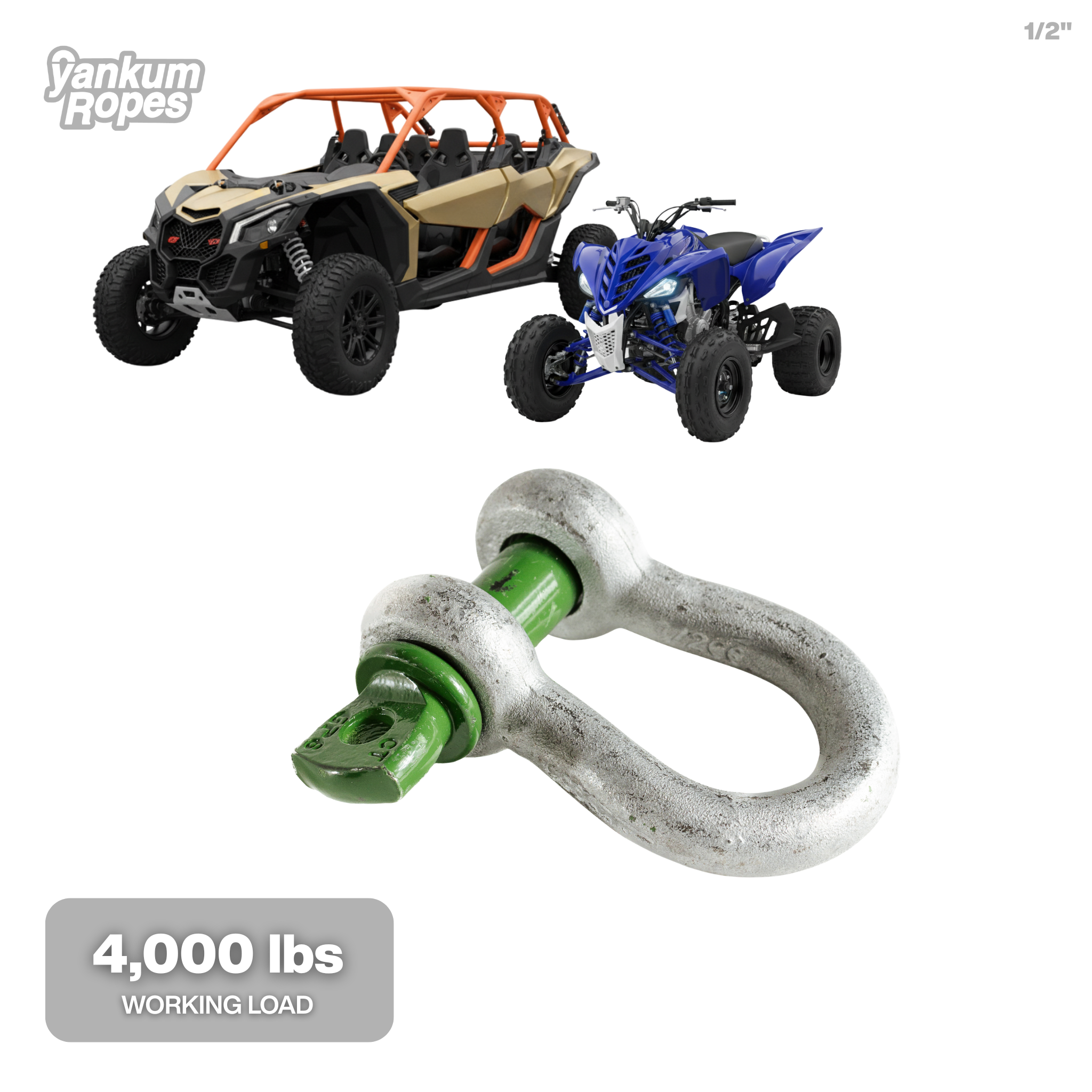 Green Pin Bow Shackle SC