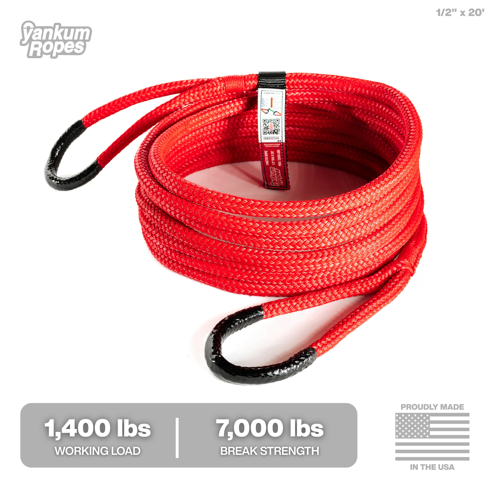 1/2" Kinetic Recovery Rope "Racer"