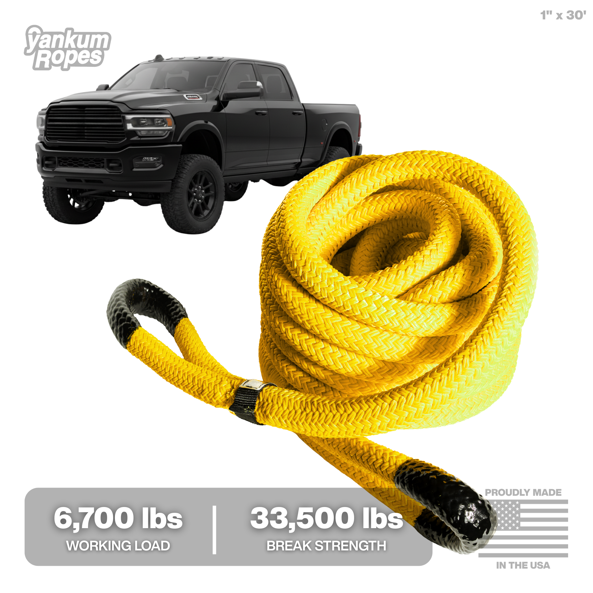 1" Kinetic Recovery Rope "Rattler"