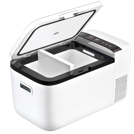 GO20 Dual Zone 12V Portable Freezer - White | ICECO | 20 LT GO Series ICECO- Overland Kitted