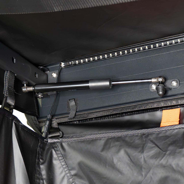 23ZERO Rask Camping Shower Tent, close-up of the blackout privacy material