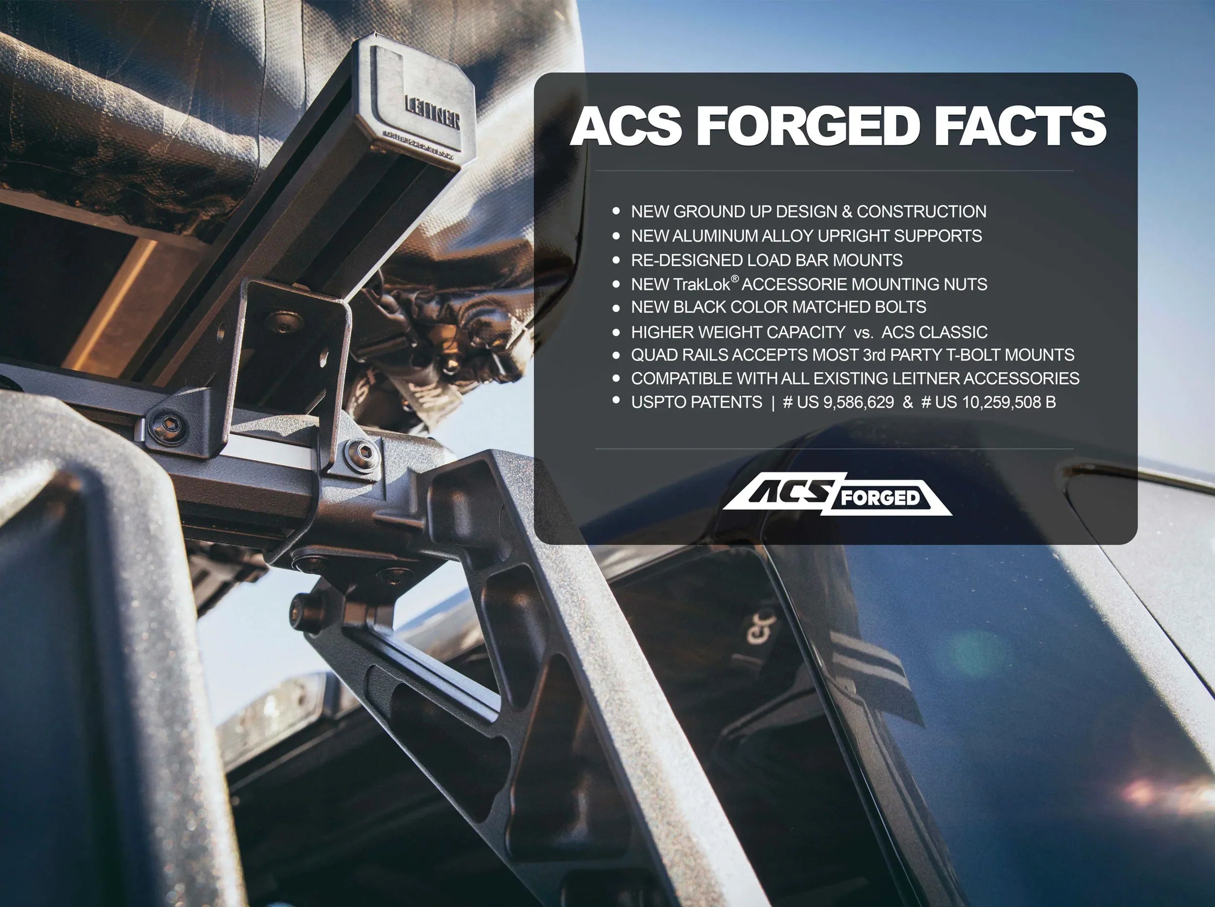 Active Cargo System - FORGED NO DRILL - Ford active-cargo-system Leitner Designs- Overland Kitted