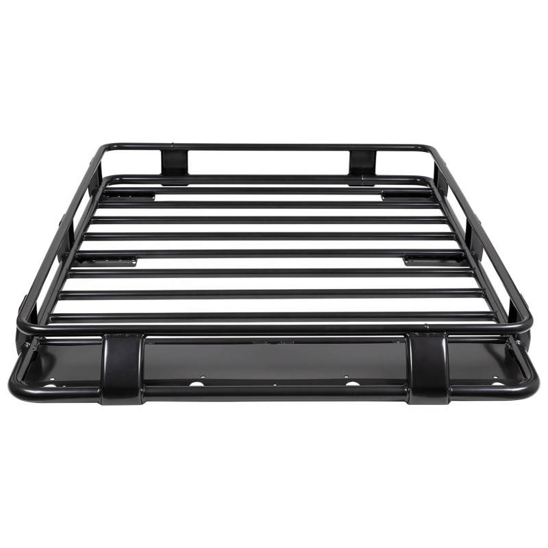 ARB 70x44 steel roof rack — tubular crossbar spacing detail