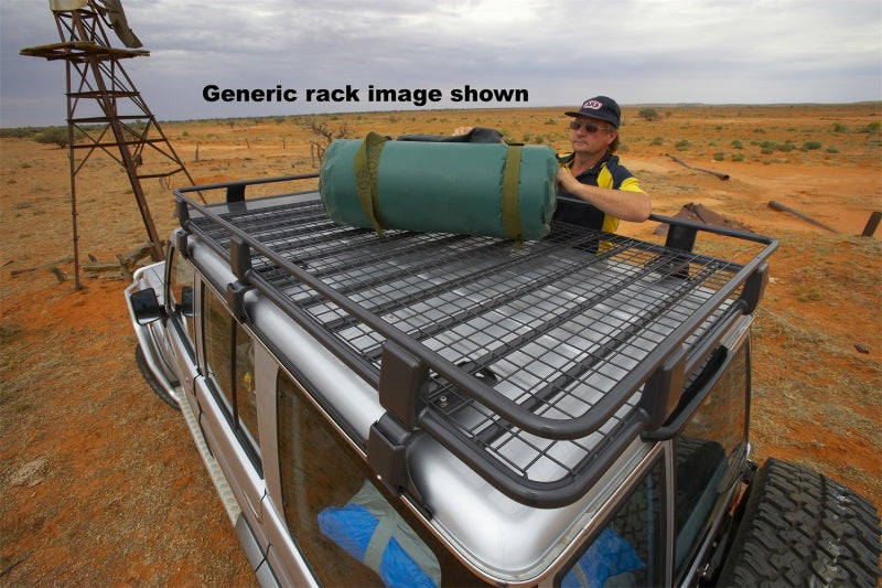 ARB 70x44 steel roof rack with mesh floor — full rack view
