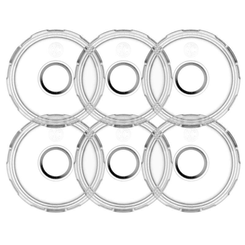 KC HiLiTES Cyclone V2 LED Replacement Lens - Diffused (6-Pack)