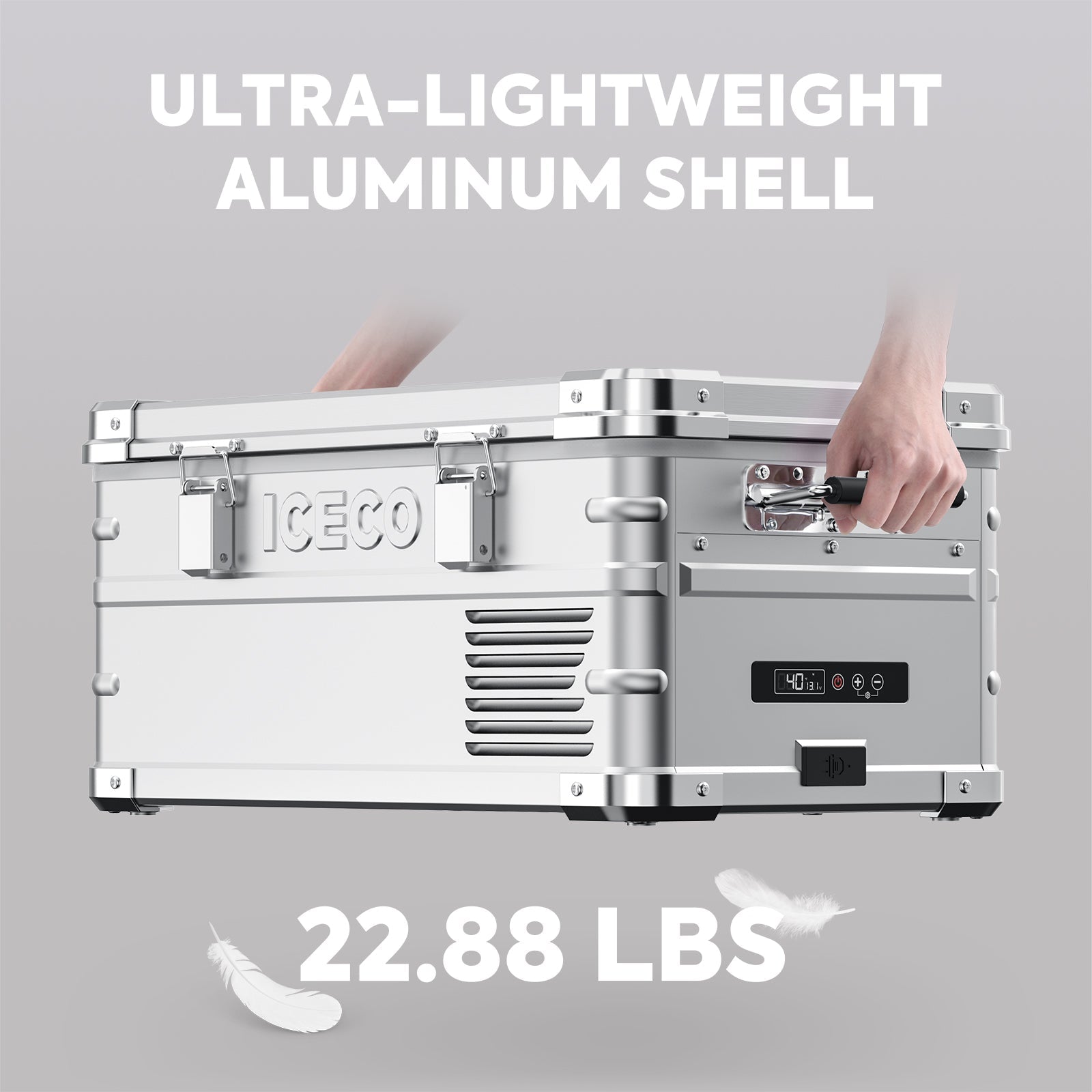 APL20 Light Duty Aluminum Freezer Single Zone | ICECO | 20 LT APL Series ICECO- Overland Kitted