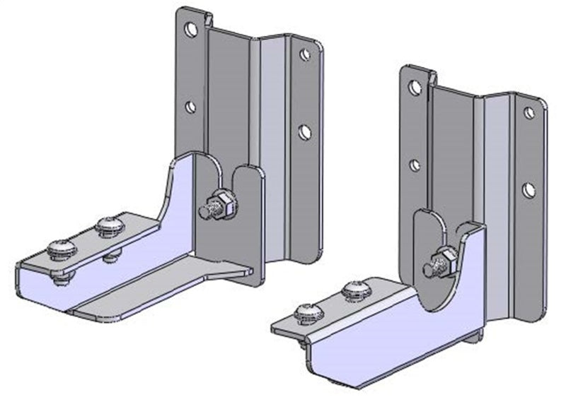 ARB quick-release awning bracket kit 813408 parts laid out