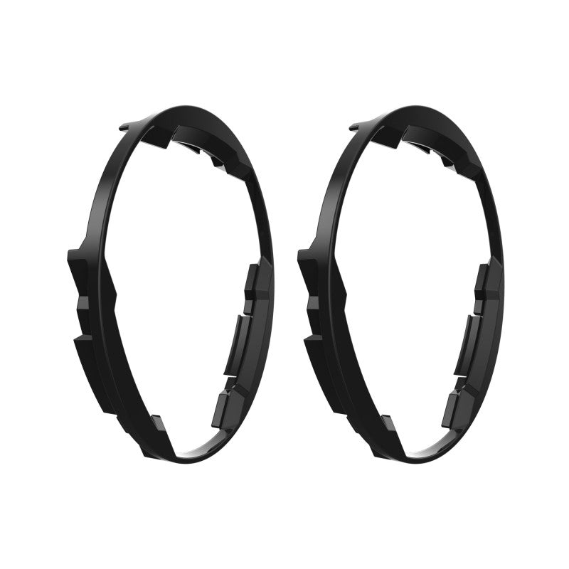 KC HiLiTES Round Universal Shrouds for FLEX ERA 3 Lights (Pair), mounted view