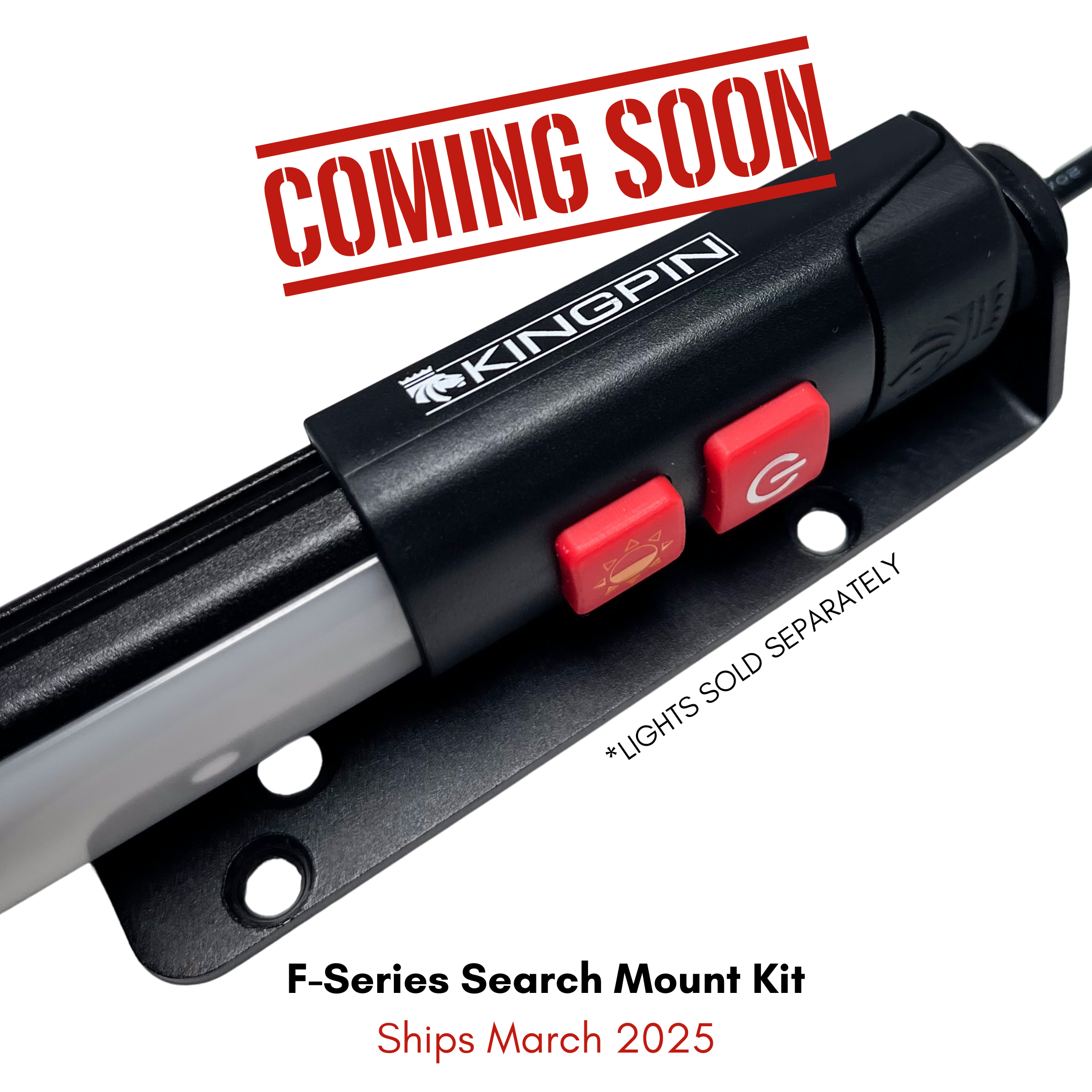 F-Series 12" Light LED Light Kingpin Equipped- Overland Kitted